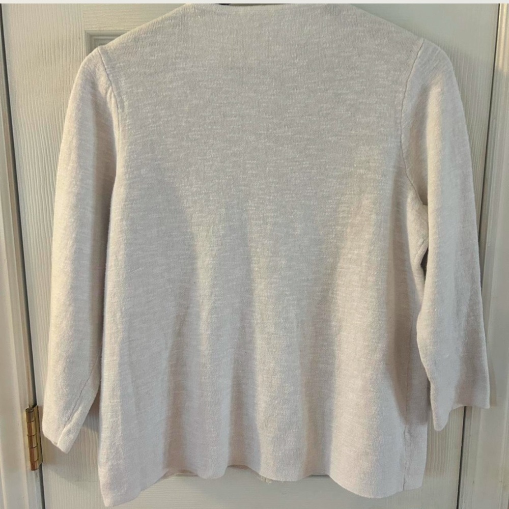 Eileen Fisher Cream Knit Top - Picture 2 of 3